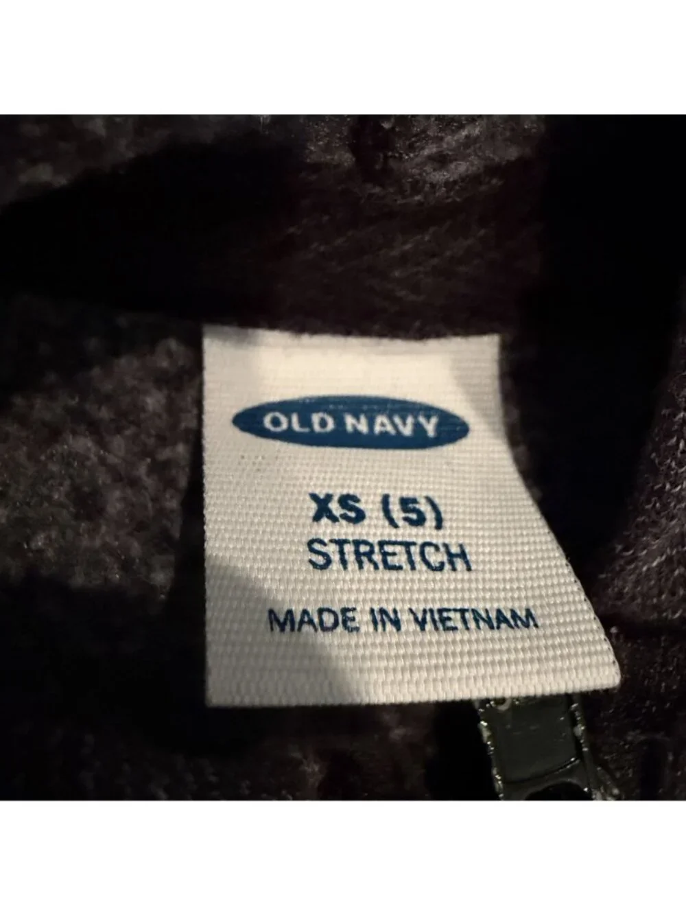 Old Navy Boys XS Size 5 Charcoal Gray Hooded Jacket